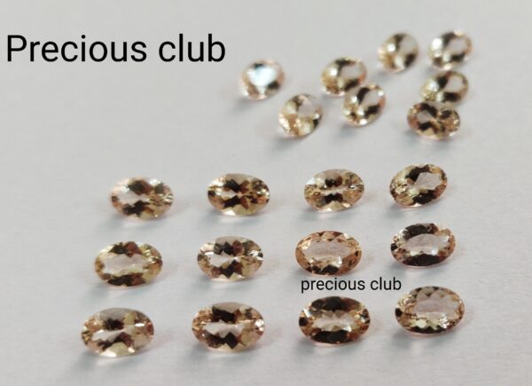 10 Pc lot Natural Top Peach Color Morganite Oval 4x6 mm  Faceted AAA Quality