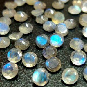 Natural Labradorite 5 mm Round Faceted Cut- Loose Labradorite AAA Quality