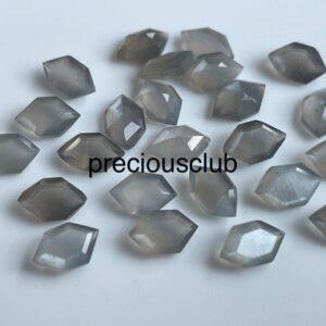 Natural Rhombus Shape Grey Moonstone 8x5mm Faceted AAA Quality -Fancy Shape Rare Gemstone