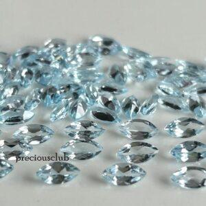 Natural Sky Blue Topaz Marquise 3x6mm Faceted - Loose Topaz AAA High Quality