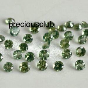 Natural Mint Green Apatite 4mm Round Faceted Gemstone – AAA Quality Loose Gems